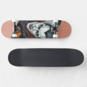 Halloween, durstiger Vampir  Skateboard (Horizontal)