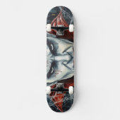 Halloween, durstiger Vampir  Skateboard (Vorderseite)