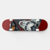 Halloween, durstiger Vampir  Skateboard (Horizontal)