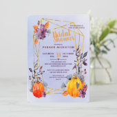 Halloween-Duscheinladung Einladung (Stehend Vorderseite)