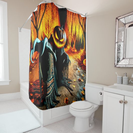 Halloween Duschvorhang (Beispiel)