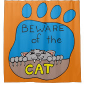 Halloween-Duschvorhang, Katze Duschvorhang (Vorderseite)