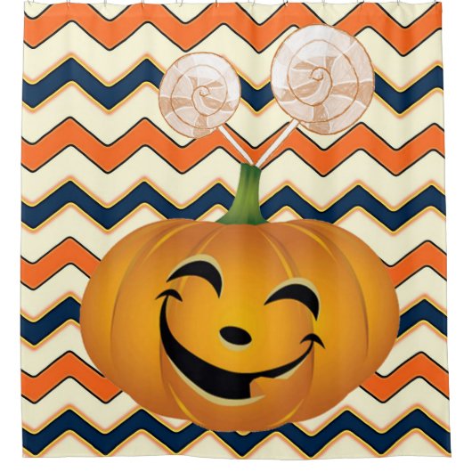 Halloween-Duschvorhang, Pumpkin Duschvorhang (Vorderseite)