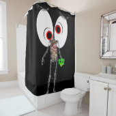 Halloween Duschvorhang Skelett (Beispiel)