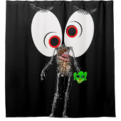 Halloween-Duschvorhang Skelett Duschvorhang (Vorderseite)
