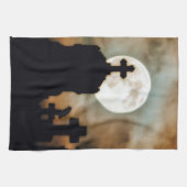 Halloween Dusk Geschirrtuch (Horizontal)
