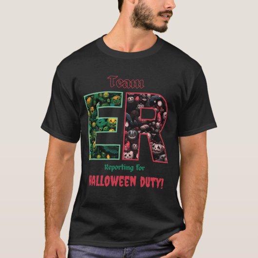 Halloween Duty/Emergency Department T-Shirt (Vorderseite)
