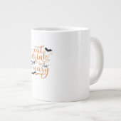 Halloween Eat Drink And Be Scary Creative Casual Jumbo-Tasse (Vorderseite Rechts)