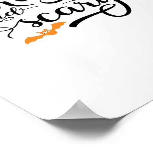 Halloween Eat Drink And Be Scary Retro Classic Poster (Ecke)