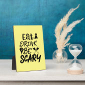 Halloween Eat Drink Be Scary Fotoplatte (Seite)