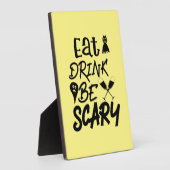 Halloween Eat Drink Be Scary Fotoplatte (Seite)