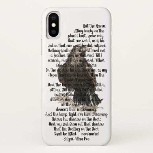 Halloween Edgar Allen Poe Raven Geem Case-Mate iPhone Hülle (Rückseite)