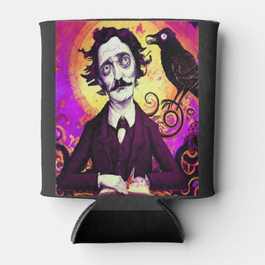 Halloween, Edgar Allen Poe, Raven, Nevermore Dosenkühler (Vorderseite)