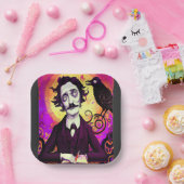 Halloween, Edgar Allen Poe, Raven, Nevermore Pappteller (Party)