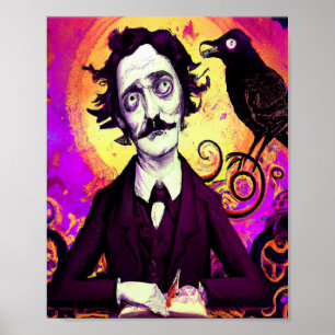 Halloween, Edgar Allen Poe, Raven, Nevermore Poster
