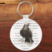 Halloween, Edgar Allen Poe, Raven, Nevermore Schlüsselanhänger (Vorderseite)