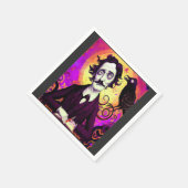 Halloween, Edgar Allen Poe, Raven, Nevermore Serviette (Ecke)