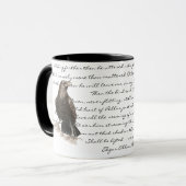 Halloween, Edgar Allen Poe, Raven, Nevermore Tasse (Vorderseite Links)