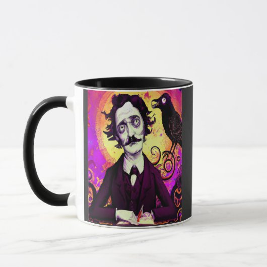 Halloween, Edgar Allen Poe, Raven, Nevermore Tasse (Links)