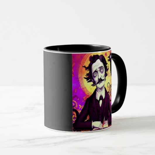 Halloween, Edgar Allen Poe, Raven, Nevermore Tasse (VorderseiteRechts)