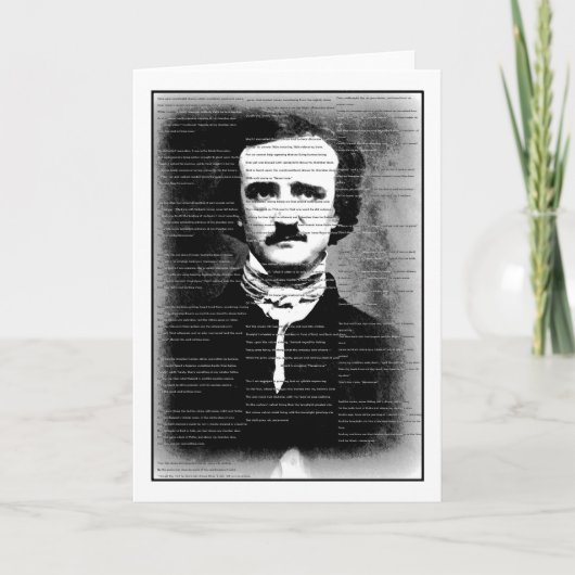 Halloween... Edgar Allen Poes Gedicht "The Raven" Karte (Vorderseite)