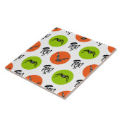 Halloween Eek Bats and Spiders Pattern Fliese (Seite)