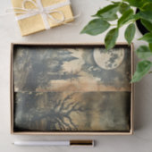 Halloween Eerie Forest Full Moon Spuk Herrenhaus Seidenpapier (Geschenk)