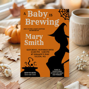 Halloween ein Baby braut Baby Shower Einladung