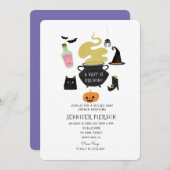 Halloween, ein Baby, braut eine Babydusche Einladung (Vorne/Hinten)