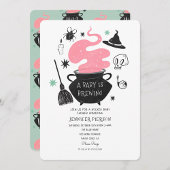 Halloween, ein Baby, braut eine Babydusche Einladung