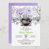 Halloween Ein Baby ist die Baby-Dusche (P/G) Einladung (Vorne/Hinten)