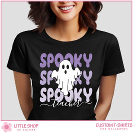 Halloween, ein beliebiges Spooky-Ghost-Lehrer T-Shirt