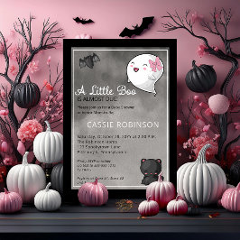 Halloween ein kleines Boo Ghost Girl Baby Shower I Einladung