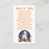 Halloween Ein kleines Bücherschuch für Baby Begleitkarte (Vorderseite)