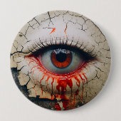 Halloween - Ein Mit Augen Bluthochdruck Button (Vorderseite)