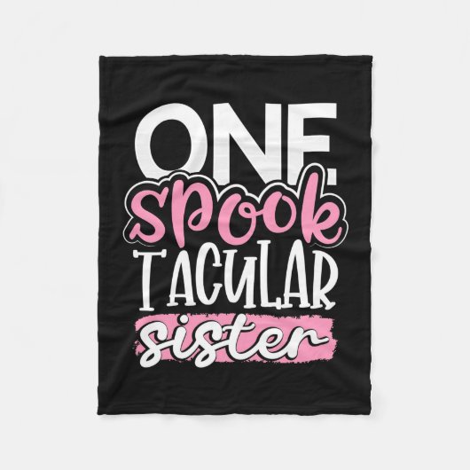 Halloween Ein Spook Tacular Sister Fleecedecke (Vorderseite)