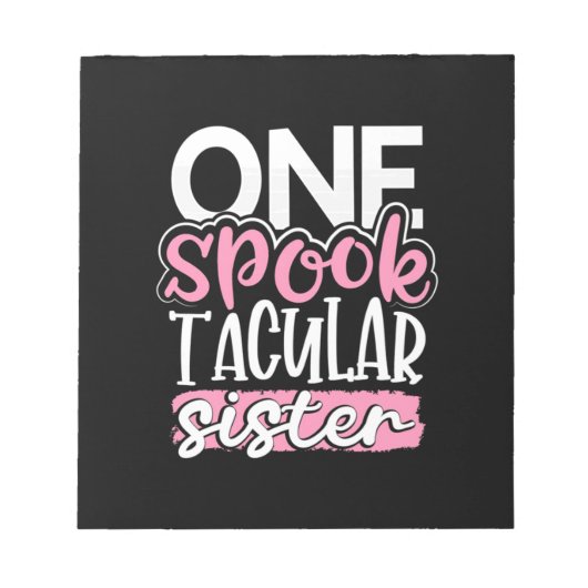 Halloween Ein Spook Tacular Sister Notizblock (Vorderseite)