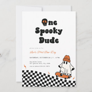 Halloween Ein Spooker Typ Einladung zum ersten Geb