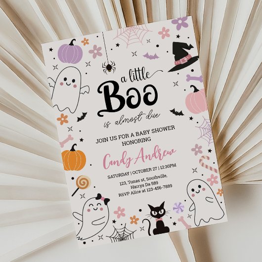Halloween Eine kleine Boo Baby Dusche Einladung