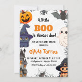 Halloween eine kleine Boo Baby-Dusche Einladung (Vorderseite)