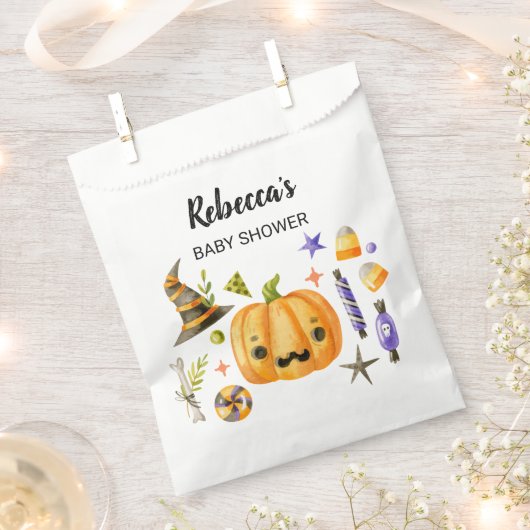 Halloween eine kleine Boo Pumpkin Baby Dusche Geschenktütchen (Ausgeschnitten)
