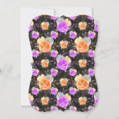 Halloween eine kleine Boo-Vintage Blütendusche Einladung (Rückseite)