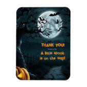 Halloween eine kleine Spook Pumpkin Baby Dusche Magnet (Vertikal)