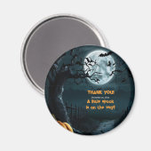 Halloween eine kleine Spook Pumpkin Baby Dusche Magnet (Vorderseite/Rückseite)