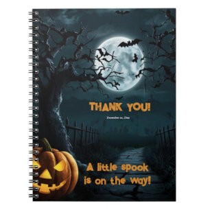 Halloween eine kleine Spook Pumpkin Baby Dusche Notizblock