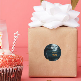 Halloween eine kleine Spook Pumpkin Baby Dusche Runder Aufkleber