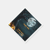 Halloween eine kleine Spook Pumpkin Baby Dusche Serviette (Ecke)