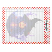 Halloween-Einkaufsliste Notizblock (Vorderseite)