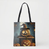 Halloween-Einkaufstasche. Trick oder geil. Tasche (Vorderseite)