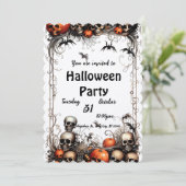 Halloween Einladung (Stehend Vorderseite)